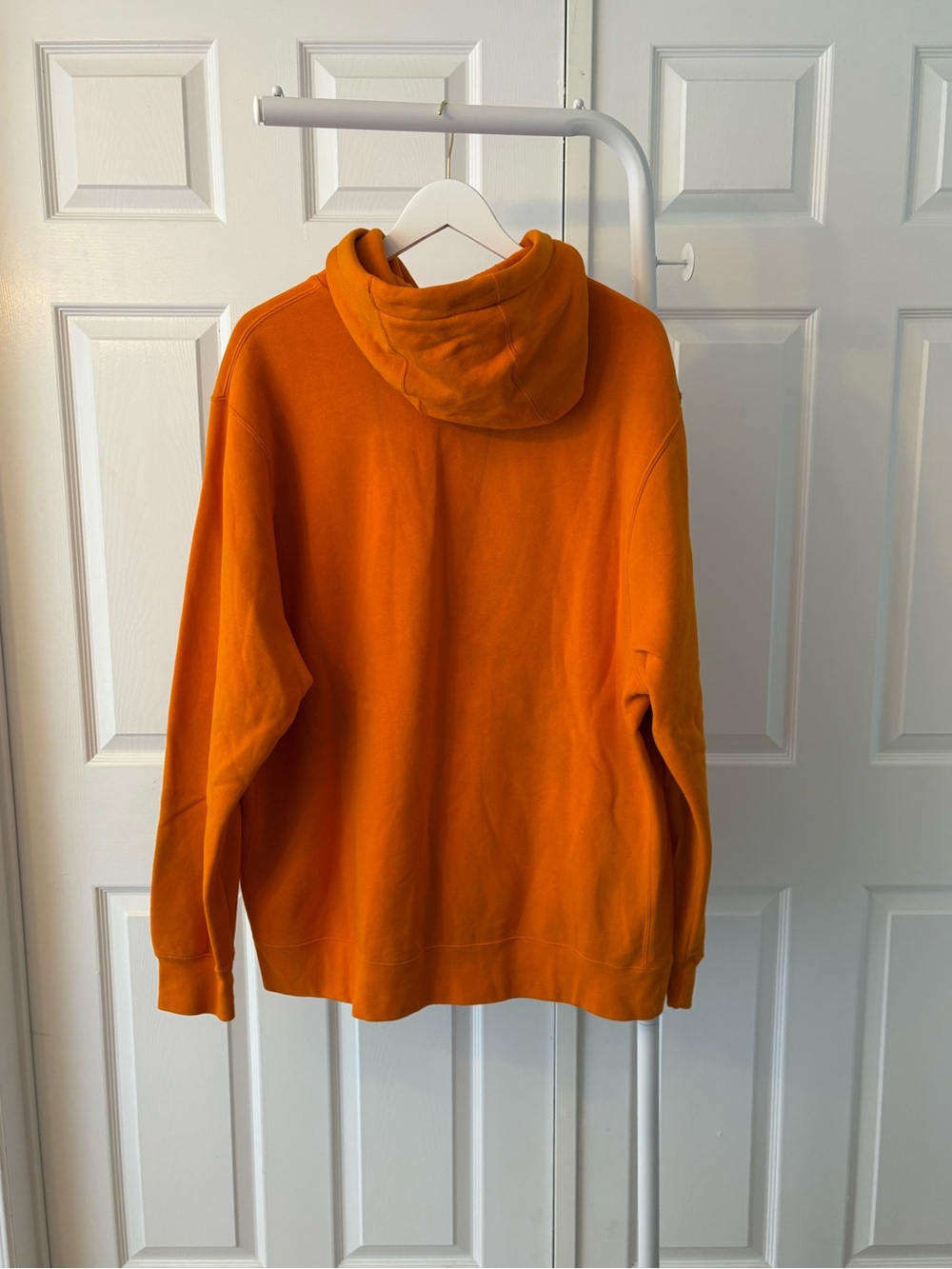 Nike Orange Cotton Blend Hoodie Sweatshirt Size Extra Large - Picture 10 of 12